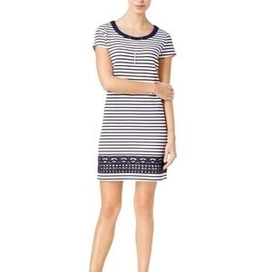 Maison Jules Embroidered Sheath Dress